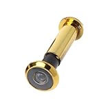 Türspion für Haustür, digitaler Weitwinkel, Edelstahl, Türspion, 200-Grad-Türspion, Türspion, Türspion, Türspion mit robuster, drehbarer Sichtschutzabdeckung (Gold, 1 Stück)