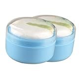 BESTonZON 1 Satz Behälter Für Babypuderquaste Puder Dose Babypuderbox Puderquaste Für Kleinkinder Sieb Pulver Fall Talkumpuder Puderquaste-etui Talkum Puderquaste Fall Blue 2st