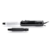 Princess 529202 Cool Curl CC 300 Black Lockenbürste – Für Hairstyles aller Art mit 2 Bürstenaufsätzen – Cool Shot-Funktion, Schwarz, 1 Stück (1er Pack)