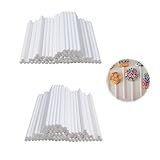 200 Stück Cake Pop Stiele,Lolli Stiele,Stiele Pops Sticks,Lolli Cakepop Kit,Lollipop Ständer Thick,Cakepopstiel Lolli Stiele,Cake Pops Stiele,Wrappers Zubehör Zur,Herstellung Von Lutschern Kuchen