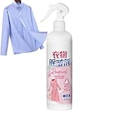 Glattes Kleidungsspray, statisches Spray für unebene Kleidung, 300 ml, tragbar, antistatisch, Nebel, Alternative zum Bügeln, für Hemden, Mantel, Pullover, Ausflüge, Wohnheim