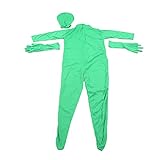 Greenscreen-Bodysuit, einfache Passform, Ganzkörper-geteiltes Design für Fotografie, Film und Live-Übertragung, 180 cm