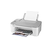 Canon Farbtintenstrahldrucker PIXMA TS3451 Multifunktionsgerät DIN A4 (Scanner, Kopierer, Drucker, 4800 x 1200 DPI, LCD, WLAN, USB, Apple AirPrint, PIXMA Cloud Link, Duplexdruck), weiß