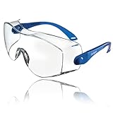 Dräger Schutzbrille X-pect 8120, Einstellbare Überbrille auch für Brillenträger, Für Baustelle, Labor, Werkstatt und Fahrrad-Fahren, Leicht, klar und kratzfest, 1 St.