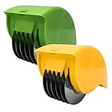 Cunlvyyds Kräuterwalze mit 6 Edelstahlklinge, 2pcs Handbuch PP Kräuterhacker Waschbar wiederverwendbares Arbeitspreisgaser für Koriander-Frühlingsraum.