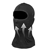 Fahrradhaube, Gesichts-Sonnenschutz-Hut mit UV-Abschirmung, kühlender Halsgamasche für Motorrad, Skifahren, Snowboarden, Outdoor-Reiten, Wandern, Laufen, Herren, Damen, Sommergebrauch, Schwarz