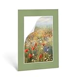 Haak Passepartout mit Innenausschnitt nach Wunsch - Außen: 30x40cm (BxH) Premium Museumsqualität Farbe wählbar - Zuschnitt (Bildgröße) nach Maß Anfertigung