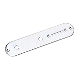 TOYANDONA Eisenplatte E -Gitarrenzubehör bot Teile Gitarrenbrücke Eingang Steuerplatte aus Metall Kabelabdeckung Gitarren-Steuerplatte Abdeckung der Gitarrensteuerung Silver