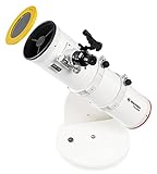 Bresser Teleskop Messier 6' Dobson mit parabolischer Optik, hochwertig und kompakt, perfekt für Reisen mit vormontiertem Tubus ohne notwendigem Aufbau inklusive LED-Sucher, 2 Okularen und Mondfilter