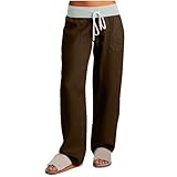 Deals Day Sale Pink Linen Pants Wowomen Maternity Summer Gray for Casual White Trousers Uk Cotton Black Loose Fit Ladies Cuffed WoWomen's Joggers Work Wowomens Spring 2025 Flowy Split Wide Leg