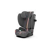 CYBEX Gold Kinder-Autositz Solution G i-Fix Plus, Für Autos mit und ohne ISOFIX, Ab ca. 3 bis 12 Jahre (100 - 150 cm), Ab ca. 15 bis 50 kg, Lava Grey