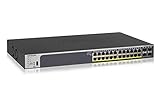 NETGEAR GS728TP 28 Port Gigabit Ethernet LAN PoE Switch Smart (Netzwerk Switch Managed mit 24x PoE+ 190W, 4x 1G-SFP, Desktop oder 19 Zoll Rack-Montage, ProSAFE Lifetime-Garantie)