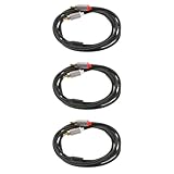 jojofuny 3 Stück Audio Kabel Zusatzkabel für Kopfhörer Stereo-Klinkenkabel Kabelsplitter Dual Aux Kopfhörerkabel Audiokabel 3,5 mm Hilfskabel 3,5-mm-Kabel PVC Grey