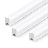 TODEHI 3 Stück LED Feuchtraumleuchte 30CM, 5W T5 500LM LED Röhre 6500K, Feuchtraumlampe Werkstatt Deckenleuchte für Garage,Keller,Werkstatt,Feuchtraum,Bad,Büro,Warenhaus