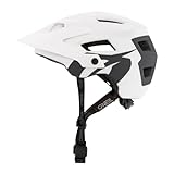 O'NEAL | Mountainbike-Helm | Enduro All-Mountain | Belüftungsöffnungen zur Kühlung, Polster waschbar, Robustes ABS | Helmet Defender Solid | Erwachsene | Weiß Grau | Größe XS M