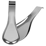 PRETYZOOM 2St Löffelablage aus Edelstahl Desktop-Löffelablage Hotellöffelhalter für den einzug spoon rest Haushalt Schaufel rest kompakter Löffelhalter 430er Edelstahl Silver