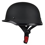 Deutsch Motorrad Halbhelm Erwachsene Männer und Frauen Retro Helm (XL)