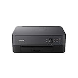 Canon PIXMA TS5350 Drucker Farbtintenstrahl Multifunktionsgerät DIN A4 (Scanner, Kopierer, OLED, 4.800 x 1.200 dpi, USB, WLAN, Duplexdruck, 2 Papierzuführungen), schwarz