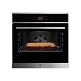 Einbau-Backofen Pyrolyse Umluft ELECTROLUX EOF8P08X Edelstahl Kalttür 59,4 x 59,4 x 56,8 cm