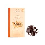Dolfin® | 60% dunkle Schokolade und Orangenschale | 60% Kakaoriegel mit Orange - 1 x 70 Gr | Orangenschalen und dunkle Schokolade