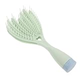 VALICLUD Haarbürste Lockige Haare Klein Rundbürste Für Borste Farbe Minibürste Für Haare Nasser Entwirrer Tragbar Haar -entwirrerbürste Entwirren Light Green Polypropylen