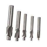 POPETPOP 5 Stück Teiliges Hochleistungs Cnc Senkfräser aus Schnellstahl Durchmesser Präzise Senkbohrer für Stahl Aluminium Hohe Verschleißfestigkeit für Werkzeugmaschinen