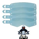 Motorradbrillen Objektiv-4-Pack-Hochleistungs-Transparent Film | Professioneller Reitbrillen Bildschirm Für Motorräder | Anti-Blend-Schutzfilm Für Outdoor Sports & Racing | Verbesserte Visuelle Cla