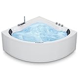 AQUADE Whirlpool Badewanne - Eckbadewanne 150x150 cm - Unikales Whirlpool-Erlebnis nach Ihren Wünschen - Wählen Sie Ihre perfekte Wanne oder Whirlpool -Ihre individuelle Wahl für Wellness zu Hause