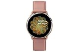 Samsung Galaxy Watch Active2, Fitnesstracker aus Edelstahl, großes Display, ausdauernder Akku, wassergeschützt, 40 mm, Bluetooth, Gold
