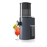 Cold Press Masticating Juicer 250W - Slow Squeeze Technology with 8.9 cm Large Feed Chute, Dual Filtration System, High Juice Yield, Quiet Motor & Dual Layer Stainless Steel Mesh