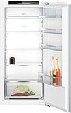 NEFF KI1413DD1 Einbau-Kühlschrank N70, integrierbarer Kühlautomat ohne Gefrierfach 122.5x56 cm, 204L Kühlen, Flachscharnier, freshSafe, LED-Beleuchtung, EcoAirflow, Sicherheitsglasablagen, Weiß
