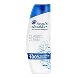 Head & Shoulders Classic Clean Anti-Schuppen-Shampoo, Bis Zu 100% Schuppenschutz Für Haare Und Kopfhaut, Klinisch Bestätigt, Dermatologisch Getestet, 300ml