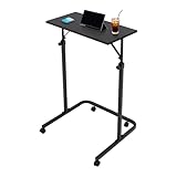 Rollentrainer Tisch, Fahrrad Schreibtisch Höhenverstellbar Walking Pad mit 4 Universalrollen, U-förmige Basis für Wohnungen, Büros, Fitnessstudios