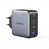 UGREEN Nexode 100W USB C Ladegerät 4 Ports Netzteil GaN Charger PD Schnellladegerät kompatibel mit MacBook Pro, iPhone 16-8 Serien, iPad Serien, Galaxy S25 Ultra, S24+ usw