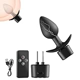 Kuaecr Sexuelle Elektrostimulation Analkugeln Anal Beads, anal Vibrator Prostata Stimulation Buttplug Analplugs Reizstromgerät Tragbar Klein E stim Sexspielzeug für Die Frauen Männer Paare (A Set)