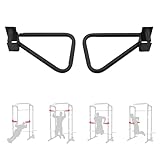 Fitvids Dip Bar Aufsatz für Kniebeugenständer, Multi-Grip für Krafttraining, Klimmzüge, Push Up 5,1 x 5,1 cm Power Cage Squat Rack, Paar