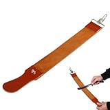 Streichriemen Lederriemen Echt, Abziehriemen aus echtem Leder, Echtes Leder Streichriemen Barber Rasiermesser Klappmesser Rasur Schärfer Gürtel Geeignet für Rasiermesser