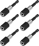 WADY Bithalter Magnetisch, 6 Stück Magnet Bithalter Schnellwechsel 60 mm 1/4', Für Bohrmaschine Schraubendreher Gewindeschraube Von Makita, Metabo, Bosch, Dewalt, Ideal (150mm)