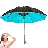Generisch Tragbarer Regenschirm mit Ventilator,UV-blockierender Regenschirm mit Ventilator,Sonnenschutzschirm mit | UV-Schutz-Sonnen- und mit und Mister für Sport, Golf, Wande