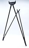 4 STABLE STICKS - Sit Stick Modell - Pirsch- Und Weitschießstock - Optimale Stabilität - Abnehmbar/Verstellbar - Für Kniende, Sitzende, Schräge/Bergschüsse - Ultraleicht, Langlebig - Schwarz