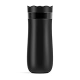 Ieron Tragbare French Press, Reise-French-Kaffeekanne mit doppelwandiger Kaffeekanne, Edelstahl-Kaffeetasse, 320 ml, auslaufsicher und isoliert