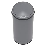 SVITA Sensor-Mülleimer 42L Stahl Mülleimer mit Sensor Elektrischer Abfalleimer Küche Automatik Mülleimer Grau