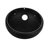 Ciieeo Motorrad-Scheinwerfergehäuse Nebel Motorradhalterung Motorradlampe Lampenschirm Runde Grillabdeckung Beschützer Wache Runder Grill Motorrad geführt Aluminium Black