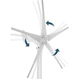 Kleine Windkraftanlage Kit mit Laderegler - S-Type 5-Blatt-Windturbinengenerator für Häuser Energieergänzung, 100W-400W Windturbine