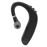 GLOGLOW Headset, Einohr-Kopfhörer, Lange Lebensdauer, 15 M Signalübertragungsentfernung, Fahren über USB (Schwarz)