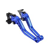 Motorrad Verstellbarer Hebel Für Husqvarna 701 ENDURO 2017–2020, Kurze Brems- Und Kupplungshebel Aus CNC-Aluminium(Blau)