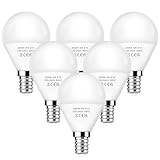LED Glühbirne E14, 6 Stück 5W E14 LED Warmweiß 3000K Leuchtmittel, 40 Watt Lampen Ersetzt, P45/G45 Tropfenform Birne, 220-240V Energiesparlampe, nicht Dimmbar