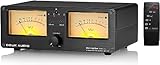 Dual Analog VU Meter Audio-Umschalter 2-Wege Verstärker/Lautsprecher Audio Switcher Box Amp Selector DB Panel Display (VU3)