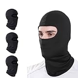 PcvGef 4 Stücke Sturmhaube Motorrad Sommer, Black Ice Seide Balaclava, Winddicht Multifunktional Gesichtshaube für Outdoor-Sport, Motorradfahren, Skifahren, Radfahren