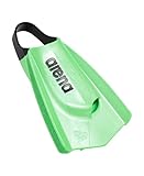 arena Powerfin Pro II Schwimmbad-Trainingsflossen, Schwimmflossen für Erwachsene, Flossen aus 100% Silikon, Komfortable Kurzflossen für das Schwimmbad, 36-37, Grün